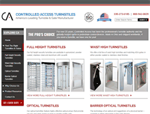 Tablet Screenshot of controlledaccess.com